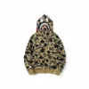 A Bathing Ape Autumn and winter New men's and women's Camouflage Star Shark Head Thin Hooded Sweater Bathing Ape Hooded