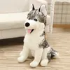 Stuffed Plush Animals 1pc 40/55cm Realistic Dog Stuffed Animal Dolls Wolf Dog Plush Toys Cute Kids Pet Toys Boys Birthday Gifts