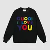 2023 Designer sweater love&heart A woman lover cardigan knit v round neck high collar womens fashion letter white black long sleeve clothing pullover Eur S-XL