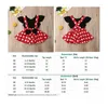 Set di abbigliamento 2 pezzi / set Toddler Born Baby Kid Girls Clothes Set T-shirt nere Dot Bow Gonne Tuta Costumi carini