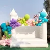 Toptan beyaz sıçrama kalesi şişme atlama düğün bouncy ev jumper yetişkin ve çocuklar düğünler için yeni tasarımı feda kaleleri