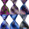 Bow Ties Men's Tie Silk Floral Necktie Purple Green Blue Jacquard Party Wedding Woven Fashion Design GZ1013