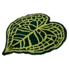 Carpets Heart Shaped Plant Anthurium Leaf Tufted Rug Plush Green Tropical Area For Bathroom Living Room Fluffy Mat