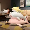 Мягкие плюшевые животные, 1 шт., 120 см, гигантская плюшевая игрушка в форме акулы, мягкая кукла с изображением океанских животных, большой плюшевый кит, мягкая подушка для детей, подарки для девочек