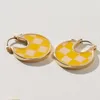 Hoop Earrings Lost Lady Hana Sunset Marble Blue Collage Salome Checker Dandelion