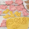 Baking Moulds 8pcsset Cookie Cutters Animal Dinosaur Type Stamp Embosser for Biscuit Pastry Bakeware Cookies Molds Kitchen Accessories 230809