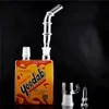 Hitman Bong in vetro Dab Juice Box Piattaforme petrolifere Bong per l'acqua Tubo inebriante Ciotola da 14 mm Bubbler Beaker Tubi per l'acqua Dab