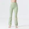 LL LEMONS Be-bottoms high Slightly suit Groove waist flared trousers Tight abdominal compression show body movement Women's pants Yoga Outfit