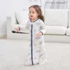 Pyjamas coton bébé sac de couchage à manches longues pyjamas pour enfants anti-kick coco