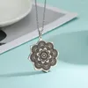 Naszyjniki wiszącego chłód Buddyzm Lotus Naszyjnik dla kobiet w łańcuchu ze stali nierdzewnej Vintage dar Jewlery Prezent 2023 W