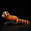 New 1PC 23cm Realistic Toy Red Panda Bear Cat Lifelike Soft Toys Plush Lesser Panda Doll for Kids Gifts T230810