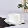 Xícaras Pires Conjunto de Pires e Xícaras de Café da China Osso Europeu Cerâmica Branco Puro Chá da Tarde Presente de Publicidade Plus