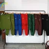 Męskie dresy 23fw polar zielony niebieski czerwony czarny klasyczny haft rhude set mężczyzn kobiety streetwear 11 rhude bluetpants stroje j230810