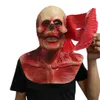 Halloween Double-layer Horror Mask Cosplay Ghoulish Clown Scary Mask Face Skin Latex Two Layer Ghostface Skeleton Prop Adult Kid HKD230810