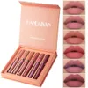 Lipstick HANDAIYAN 6 Colors Makeup Lip gloss Matte Moisturizing Waterproof Long Lasting 230809