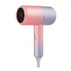 Upgrade Your Hair Styling Routine with this Gradient Pink Hair Dryer - Mute Blue Light, Negative Ion, Hot & Cold Settings!