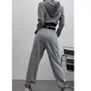 Cotton Fabric Hooded Tracksuit Designer Women Long Sleeve Hoodie Two-Piece Sier Thread Tracksuits #Szfp57209 Casual Fashion Leisuremm01