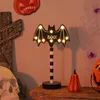 Nieuwigheden Halloween Pompoen Houten Nachtlampje Led Lamp Creatieve Decoratie Festival Gloeiende Indoor Decorat Home Decor voor Halloween 230809