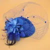 Akcesoria do włosów Baby dziewczyna Vintage Flower Mesh Clip Child Fascynator Top Hat Clips Party Wedding Costume Koktajl Koktajl 230810