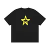 Men's T Shirts Five-Pointed Star Pattern Printed T-Shirt Fashion Short-Sleeved Clothing High-Quality Summer And Women's T-Shirts