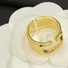 Simple Open Ring 18K Gold Plated 925 Silver Stainless Steel Plain Ring Youth Personalized Shiny Accessories Jewelry