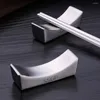 Chopsticks 304 Stainless Steel Reusable Spoon Stand Restaurant Rest Holder Fork Rack Chopstick Tableware