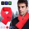 Bandanas podgrzewany szalik z podkładką ogrzewania szyi Elektryczne USB Zima cieplejsza temperatura regulowana dla kobiet mężczyzn