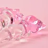 Dildos/dongs kristal cam dildos gerçekçi yapay penis cam boncuklar g-spot anal popo fiş erotik seks oyuncakları kadın çiftler için yetişkinler 230810