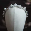 Hair Clips Korean Handmade Pearls Brides Headbands Mini Bridal Tiara Headpiece Party Accessory