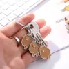 Keychains 보석류 사랑스러운 포메라니안 개 매력 여성을위한 열쇠 사슬 남자 남자 금속 애완견 가방 자동차 반지 홀더 선물 도매