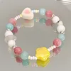 Charm Bracelets Colorful Elephant Ceramic Beaded Strand For Women Jewelry Summer Spring Wristband Handchain Party Dropship