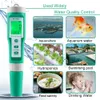 PH-Messgeräte 10 in 1 PH/EC/TDS/ORP/H2/Fruchtbarkeit/Salzgehalt/SG/Widerstand/Temp Wasserqualitätsmessgerät Digitaler Multifunktionstester für Aquarien 230809