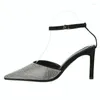 Sandals Word 840 One Buckle Elegant Sell Wedding Summer Women Shoes Pointed Toe Stiletto High Heels Design Sexy Pumps