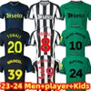 23 24 Newcastles Uniteds Soccer Courseys Wilson Bruno G. Saint Maximin Isak Unitive Tertaint Drity Training 2023 2024 Player Home Away Fan Kids Kit