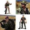 Militära figurer 6st. Action Figure Army Soldiers Toy With Weapon Movible Solider Playset Heroic Model for Boy Gifts 230810