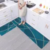 Mattor Alfombra Cocina Long Strips Kök golvmatta vattentäta och oljebeständiga som kan gnugga tvättad modern hushållsdörr