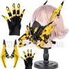 Bee Bar Punk Cyber ​​Yellow Mask Cosplay Punk HD Gothic Pose Gloves Dance Disc Masker Rekvisita för Party Masquerade Technology Gifts HKD230810