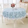 Round Shape Large Tablecloth el Plastic Round Tablecloth PVC Waterproof And oil- Disposable heat-insulated318U