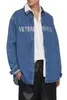 Мужские куртки 2023FW Blue Vetements Jacket Men Men Women Oversize Collection Coats Guped Button Vtm Denim Overwear 230809