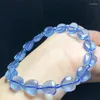 Armreif, 10 m, natürliches Aquamarin-Apfel-Armband, blauer Kristall, Reiki-Heilung, hochwertiger Edelstein, Modeschmuck, Geschenk, 1 Stück