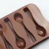 Stampi da forno Stampo per dolci carino di buona qualità Cioccolato fai-da-te Sei cucchiai Stampo in silicone Decorazione Topper Candy 230809