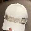 Bollmössor sommar mode rhinestone bälte baseball för kvinnor gata slitna snapback sport utomhus sol hatt gorras