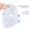 Ansiktsmassager 7 -färg LED PON -terapi laddningsbar mask för hudföryngring ansikte lyftning - Hemskönhetsenhet 230809