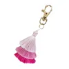 Porte-clés Creative Cotton Thread Tassel Keychain Seven Colorful Car Pendant Women's Bag Accessory