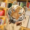 Stuffed Plush Animals 1pc New Year Mascot Lifelike Tiger Soft Plush Cushion Stuffed Toy Lovely Cartoon Dolls For Kids Boys Gifts