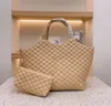 ICare Designer أكياس التسوق الفاخرة TOTS Bag Lambskin أعلى جودة كبيرة الكتف من الجلد الأصلي نساء TOTES CROSSBODY LADY FASHINGLE