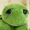 Animali di peluche ripieni 20 cm Simpatico giocattolo tartaruga marina Grandi occhi Verde Morbido peluche Bambola Natale farcito regalo di compleanno Capodanno