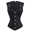 Modeladores femininos Steampunk Espartilho feminino sexy com copa Xaile Tops Punk Roupas góticas Bustiers retrô Body Shaper Overbust Corselet Plus Size