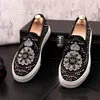 Men glitter schoenen 2023 Nieuwe heren mode casual flats designer jurk schoen lovertjes labels herenplatform rijden 38-44 8444 s 's