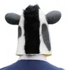 Party Masks Animal Masks Halloween Cow Latex Mask Novely Costume Fancy Dress Masquerade Theatre Props Carnival Helmet 230809